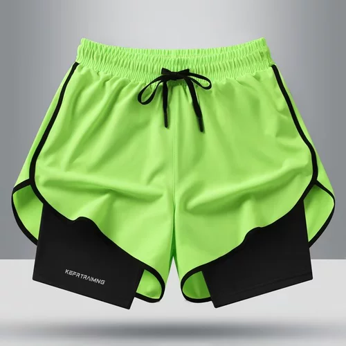 Шелковые летние шорты, пляжные быстросохнущие штаны для спортзала для тренировок, для бега