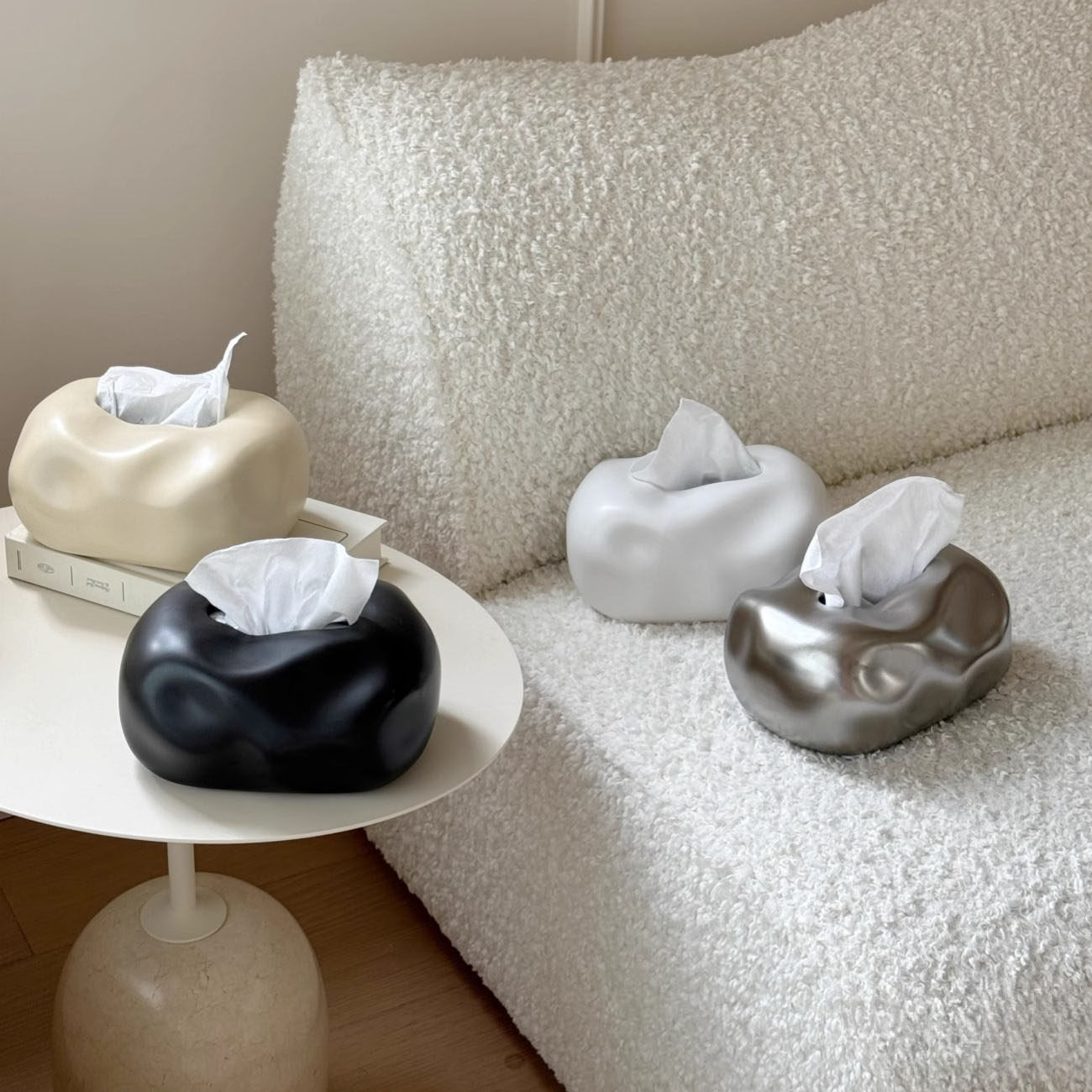 侘寂风陶瓷纸巾盒ins抽纸盒高级感家用客厅茶几桌面装饰摆件,淘宝优惠券,粉丝福利购,淘宝优惠卷