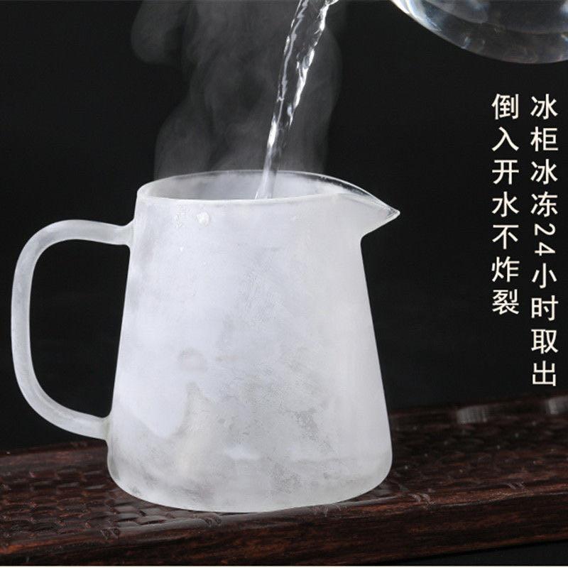 公道杯玻璃带茶漏一体套装加厚耐热高温泡茶过滤分茶器功夫喝茶杯-图1