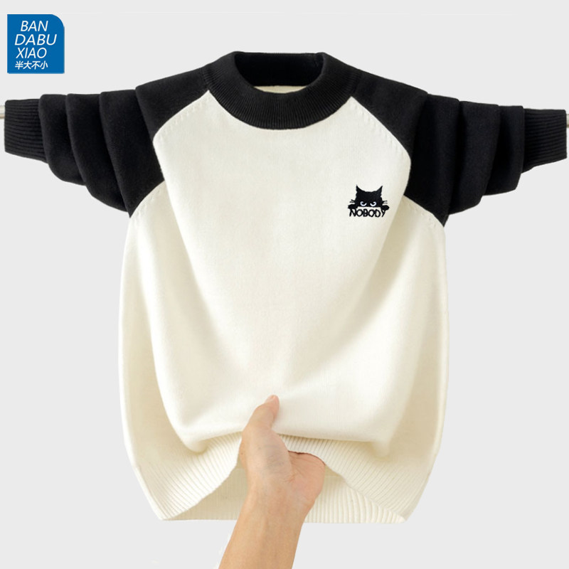 男女童中领纯棉毛衣学生儿童青少年针织衫棉线中大童打底衫毛线衣,淘宝优惠券,粉丝福利购,淘宝优惠卷