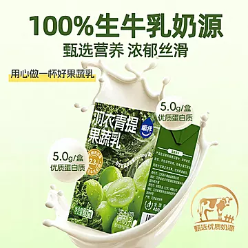 嚼绊羽衣甘蓝青提果蔬乳200ml*10盒[16元优惠券]-寻折猪