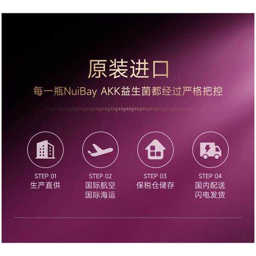 NuiBay益生菌AKK阿克曼氏菌科学管理原装进口30粒/瓶 - 图2