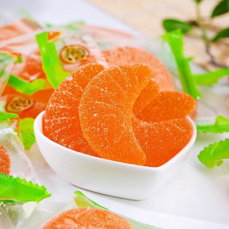 徐福记大橘瓣橡皮软糖果汁味散装零食结婚喜糖过年送礼,淘宝优惠券,粉丝福利购,淘宝优惠卷
