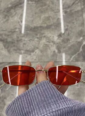 2024新款墨镜男潮复古小框方形网