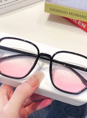 新款腮红显白网红素颜眼镜女大框显瘦高颜值纯欲风韩版萌妹子眼镜