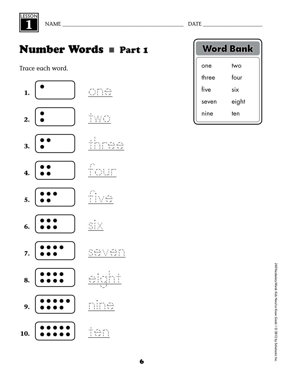 【小学必做教辅】学乐孩子必需知道的240个单词6册 240 Vocabulary Words Kids Need to Know主题词汇练习册小学教辅 英文原版