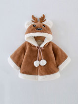 Balabala baby cloak cape freshman child wind-proof cuddles male and female to go outside the cloak