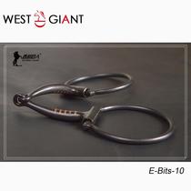 Quality black iron Inform mouth armature Racecourse equestrian horse armature combined obstacle training horse chewy western giant