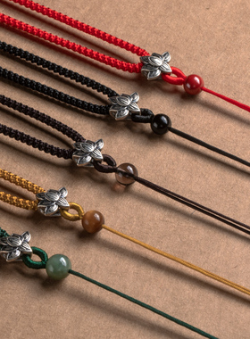 寄予纯银手工细款项链绳