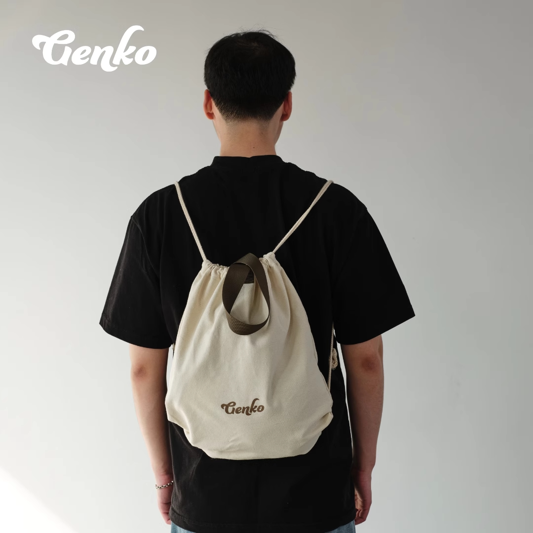 GENKO multi-functional sports boxing gloves bandage protective gear helmet football storage bag drawstring fitness bag