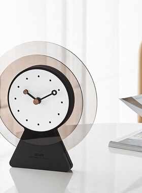 wozoom屋准座钟客厅摆件家居饰品装饰办公桌面电视柜玄关感
