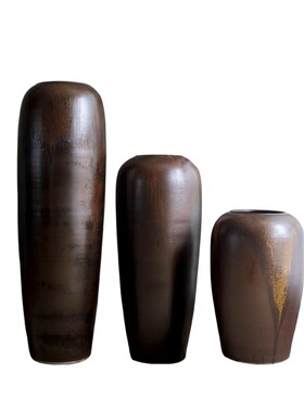 欧式复古创意陶艺陶瓷器落地大花瓶客厅家居软装饰品酒店摆件插花