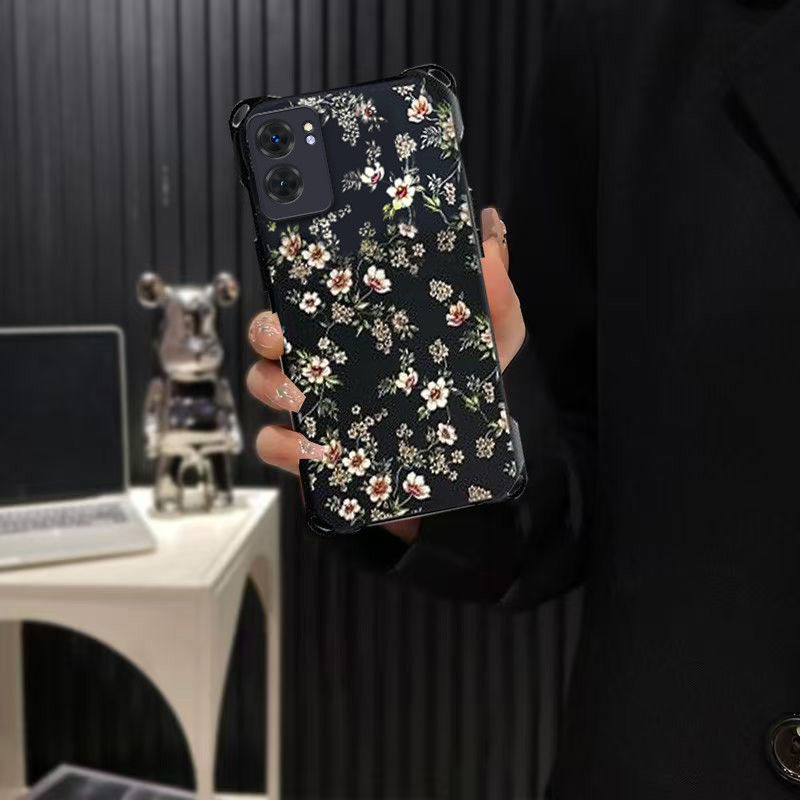 适用oppoa57手机壳PFTM20斜跨挂绳realmev23保护套RMX3571四角防摔opopa56s高级opa575g新款女0pp0真我软硅胶 - 图1