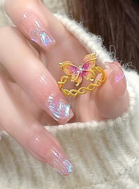浪漫传说幻紫蝶梦金色戒指女