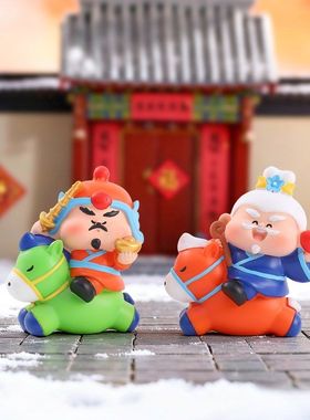 盲盒到手办马年新款吉祥物摆件