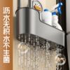 Toilet Brush Home No Dead Angle 2025 New Wall-mounted Toilet Brush Storage Rack Bathroom Scrubbing Artifact