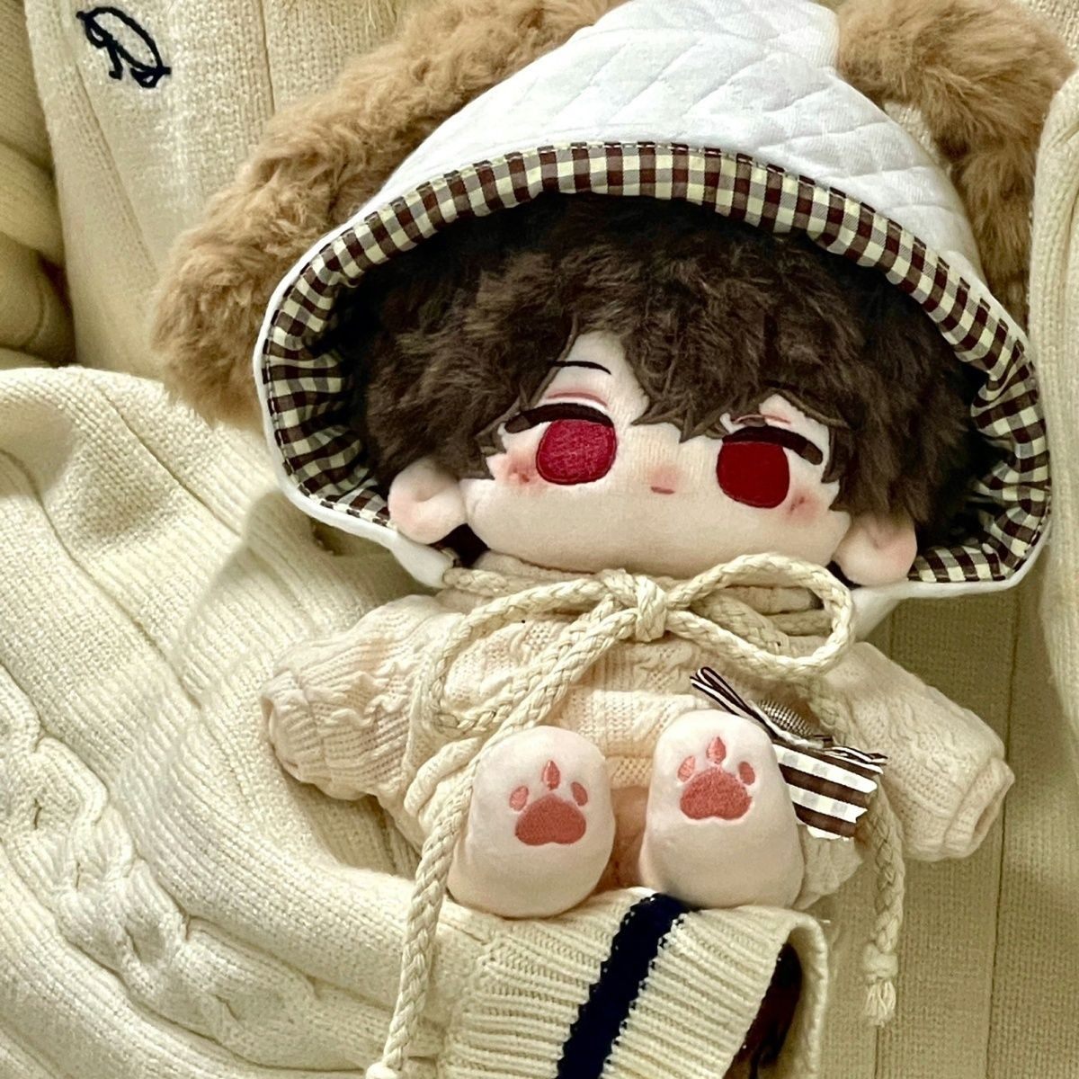 陆沉棉花娃娃光与夜之恋心上着陆20cm裸娃兽耳可爱玩偶送生日礼物,淘宝优惠券,粉丝福利购,淘宝优惠卷