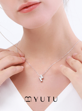 遇·图YUTU几何拼钻银饰项链女