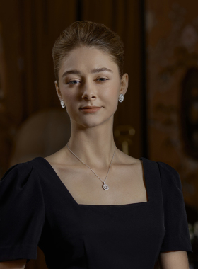 1YUTU海浪号角高级感秋冬闺蜜女友小众设计感轻奢生日礼物首饰