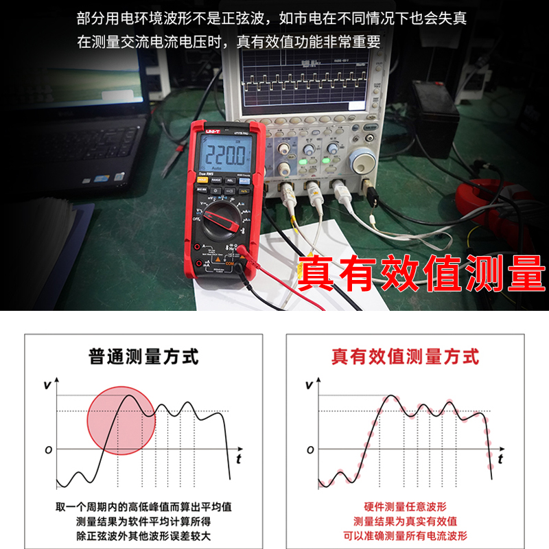 优利德UT15B 17B PRO数显万用表高精度智能防烧电工数字万能表 - 图1