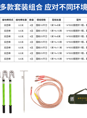高压接地棒国标平方软铜