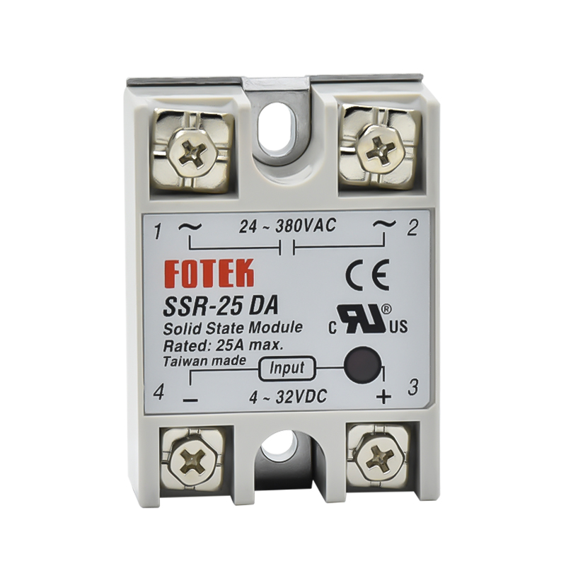 原装台湾正品FOTEK阳明SSR-25DA直流25A单相固态继电器4-32VDC - 图3