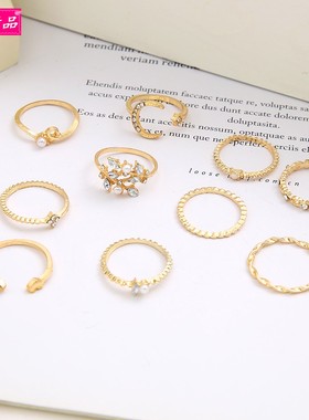 girlKnucklesetwom戒指