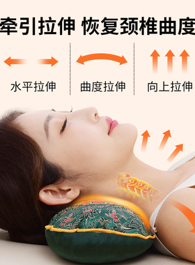 艾草加热颈椎枕头护颈椎助睡眠睡觉专用成人艾灸电加热劲椎枕热敷