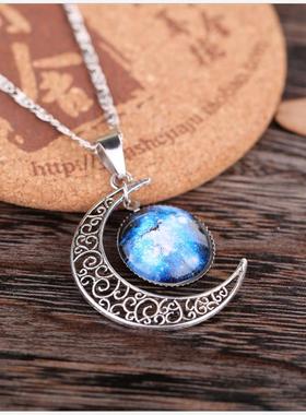 星空月亮项链女Personal