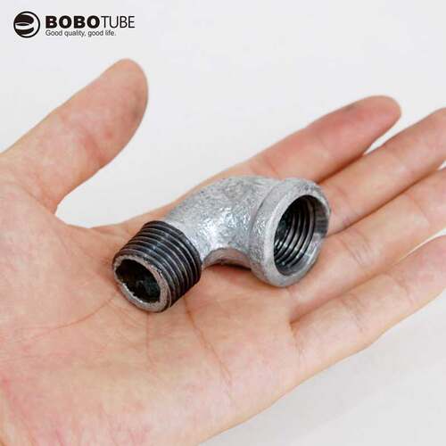 镀锌铁内外弯头90度内外丝螺纹弯头铸铁管件接头46分1寸DN20DN25 - 图3