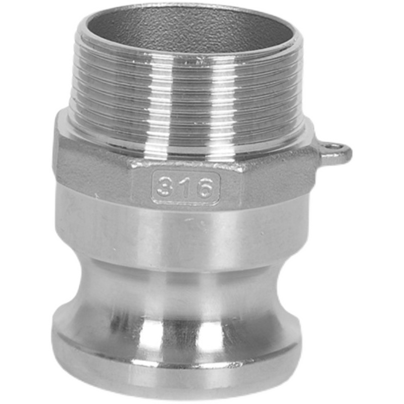 304不锈钢F型快速接头卡扣直插式公头外丝卡扣管接头高压水管活接 - 图3