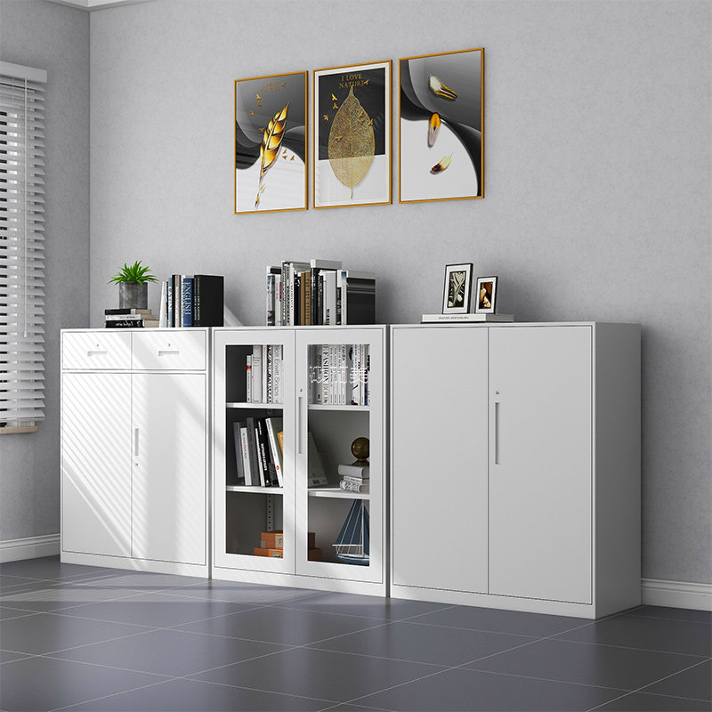 纯白文件柜资料带锁矮柜书柜更衣柜资料柜拆装办公室组合柜收纳柜,淘宝优惠券,粉丝福利购,淘宝优惠卷
