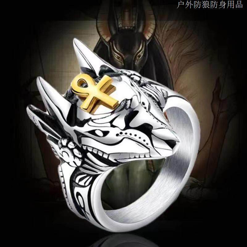 Single finger ring for men and women to protect against wolves