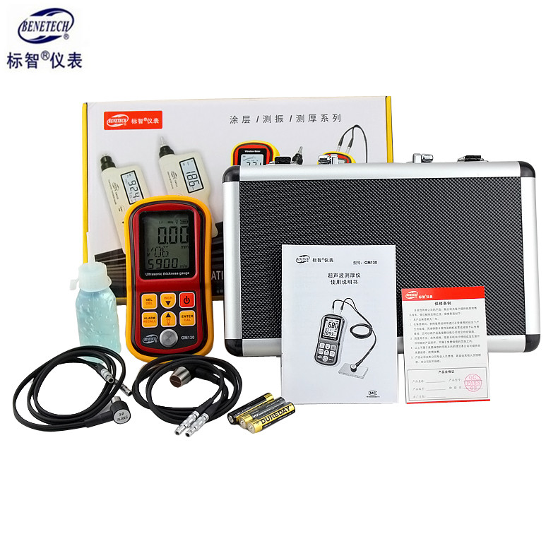 标智GM100超声波测厚仪 高精度数显厚度测量仪玻璃塑料金属测厚仪 - 图2