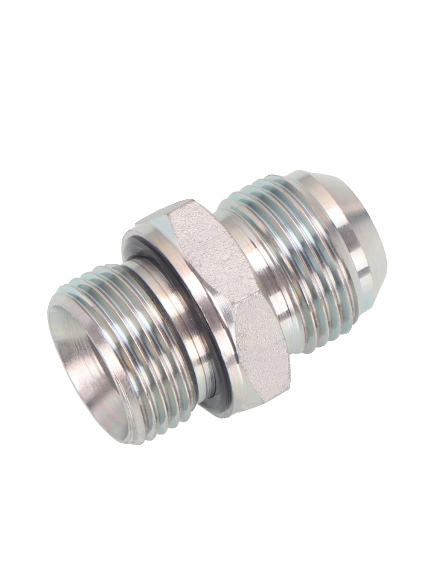 1JB-WD高压油管接头美制JIC螺纹74°外锥转英制G螺纹ED圈密封直通 - 图3