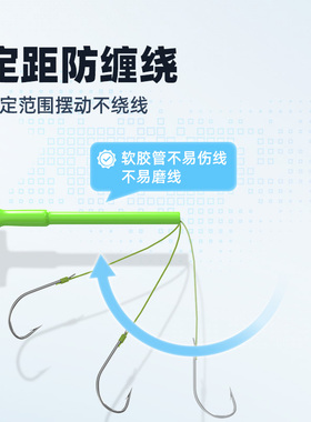 黄辣丁串钩钓组新型防缠绕鲫鱼白条黄骨鱼专用丸世窜钩3钩收纳盒