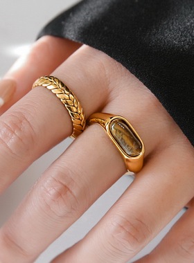 高级感戒指叠戴设计女