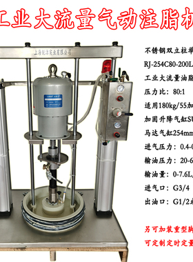 AB胶气动双立柱打胶泵往复高压柱塞阀RJ-108C30 浆料聚氨酯发泡机