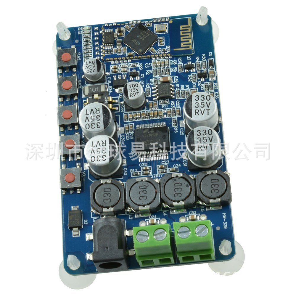 TDA7492P 蓝牙功放板 蓝牙音频接收功放 蓝牙CSR4.0数字功放板 - 图0