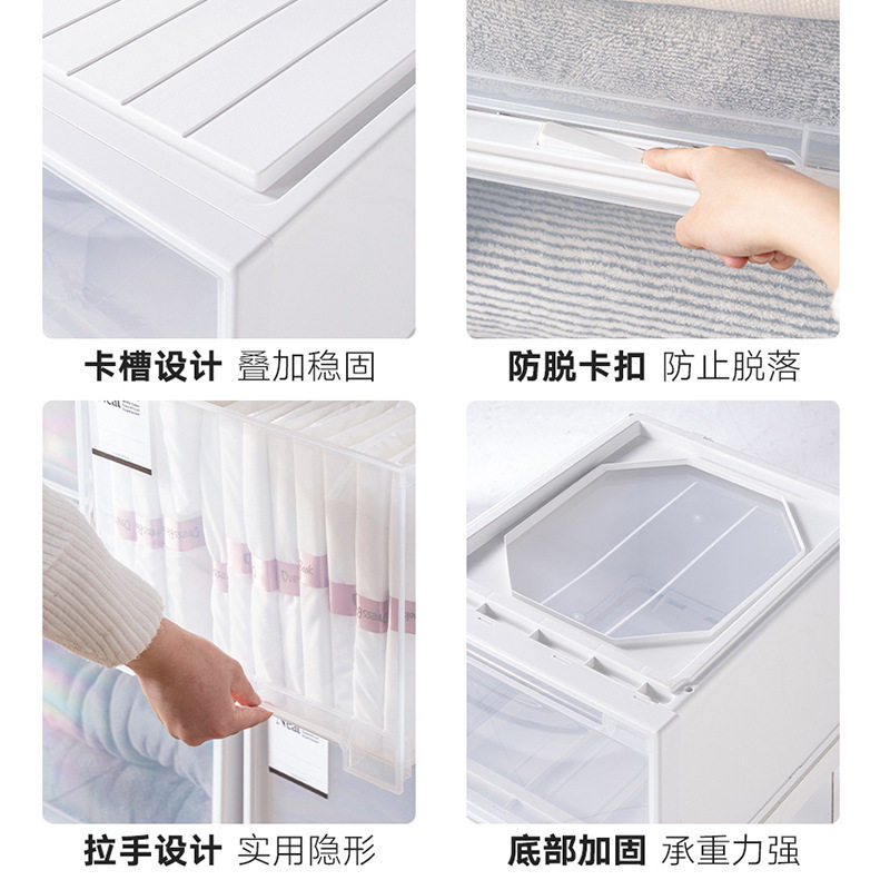 台州市趣纳生活用品有限公司趣纳加厚透明收纳抽屉储物箱玩具整理,淘宝优惠券,粉丝福利购,淘宝优惠卷