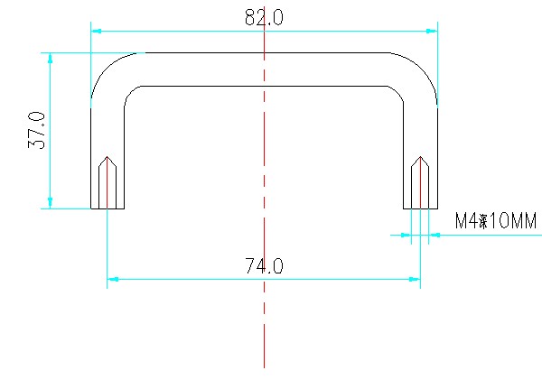 Type 82 handle chassis handle aluminum alloy handle