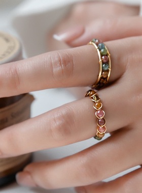 小众轻奢戒指指环开口女