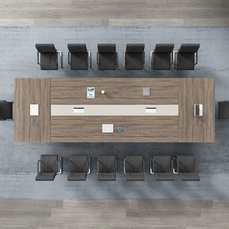 定制会议桌简约现代大型员工培训桌长条办公桌会议室桌椅组合家具