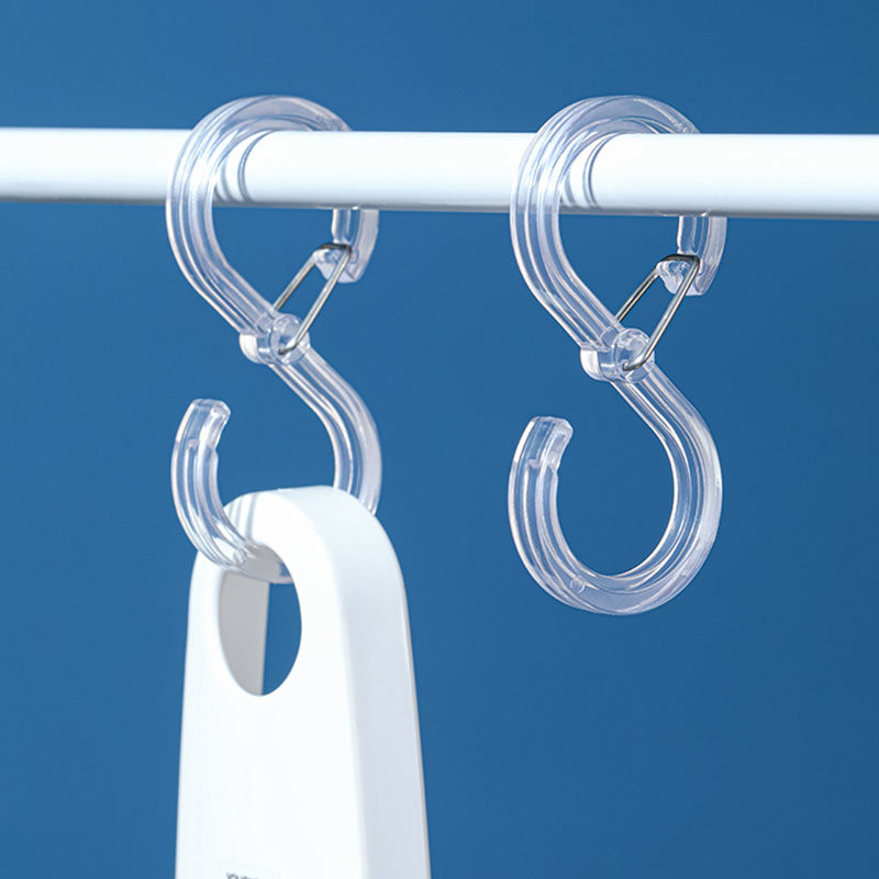 S型挂钩S勾透明S形状卡扣宿舍防风防掉落厨房浴室挂钥匙包包帽子,淘宝优惠券,粉丝福利购,淘宝优惠卷