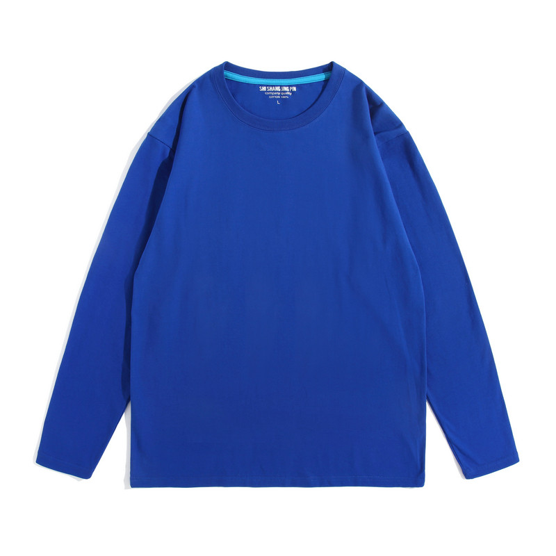 春秋纯色彩色沙雕姐妹聚会伴娘长袖闺蜜装纯棉t恤打底衫男女班服