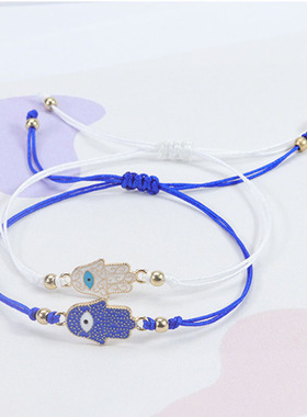 Hamsa法蒂玛之手编织手链