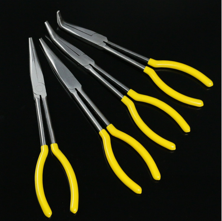 加长型尖咀钳尖嘴弯嘴钳尖头钳子11寸 16超长尖口工业级手工O型嘴 - 图0