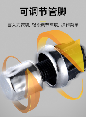 不锈钢脚垫桌椅橱柜可调节增高内塞包钢塑料方形圆形不锈钢支撑