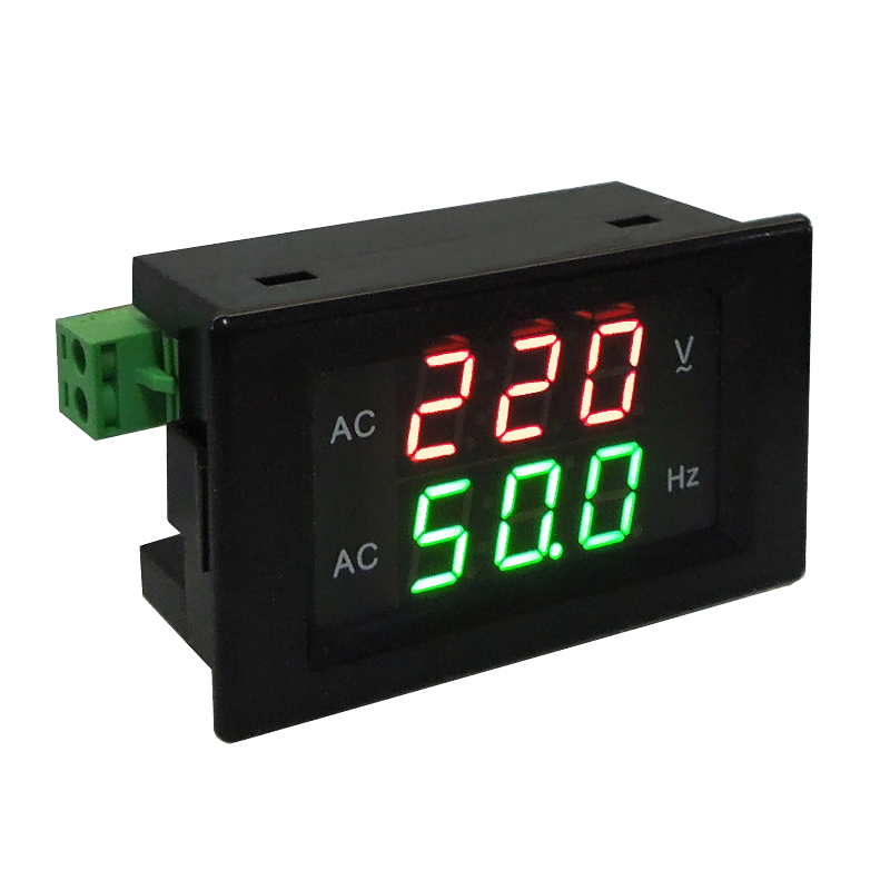 交流电压表频率表 数显双表 电子频率计45-65HZ赫兹表 市电频率表 - 图3