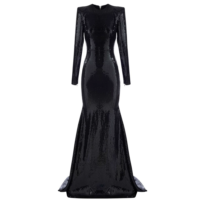 Elite fitted evening dress
